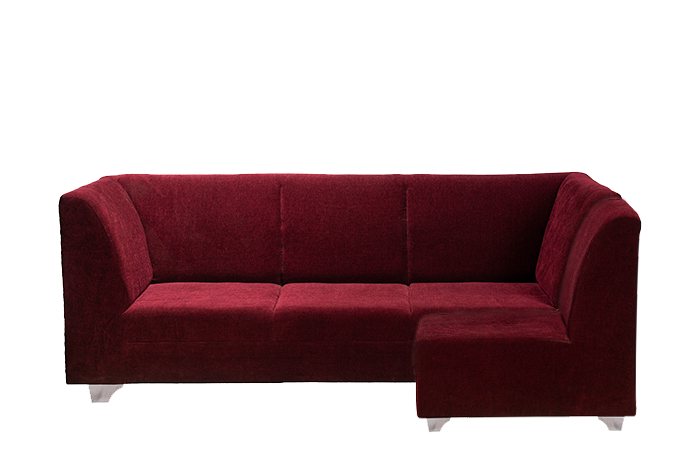 TR Claret L Corner Sofa Set